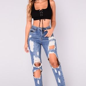 New Fashion Nova Janel Boyfriend Jeans